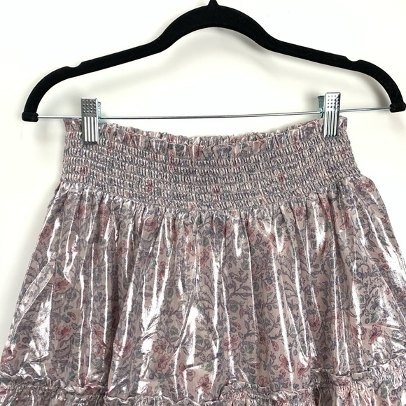 NWT Free People In a Bubble Satin Mini Skirt - Picture 7 of 9